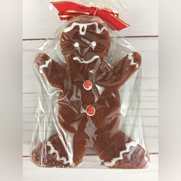 Gingerbread Man Christmas Candles Lot of 4 Various Brands White Barn TAG Royal - Picture 2 of 16
